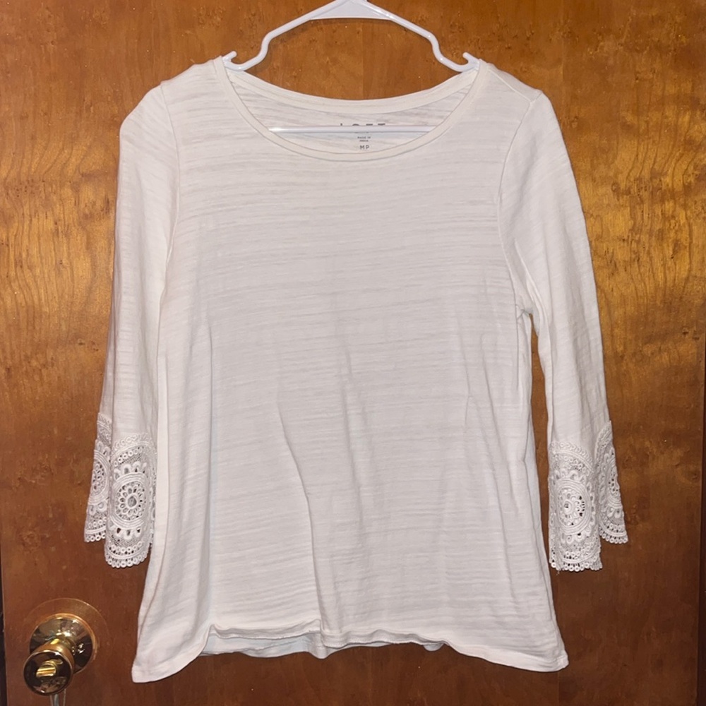 Gap white blouse Medium petite